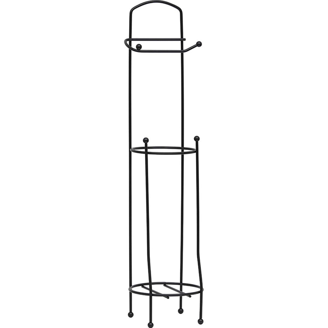 Suport Hârtie Igienică și Rezervă din Metal - Negru, Design Modern - ramosdecor