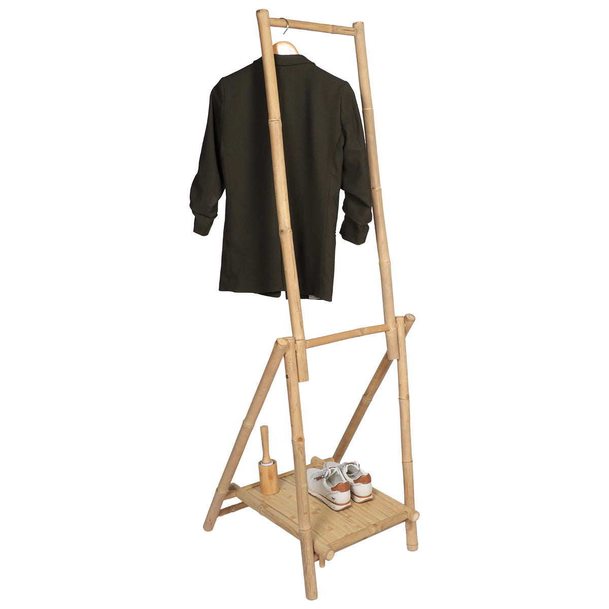 Mobilier pliabil din bambus cu 2 bare și 1 raft - Bambus - ramosdecor