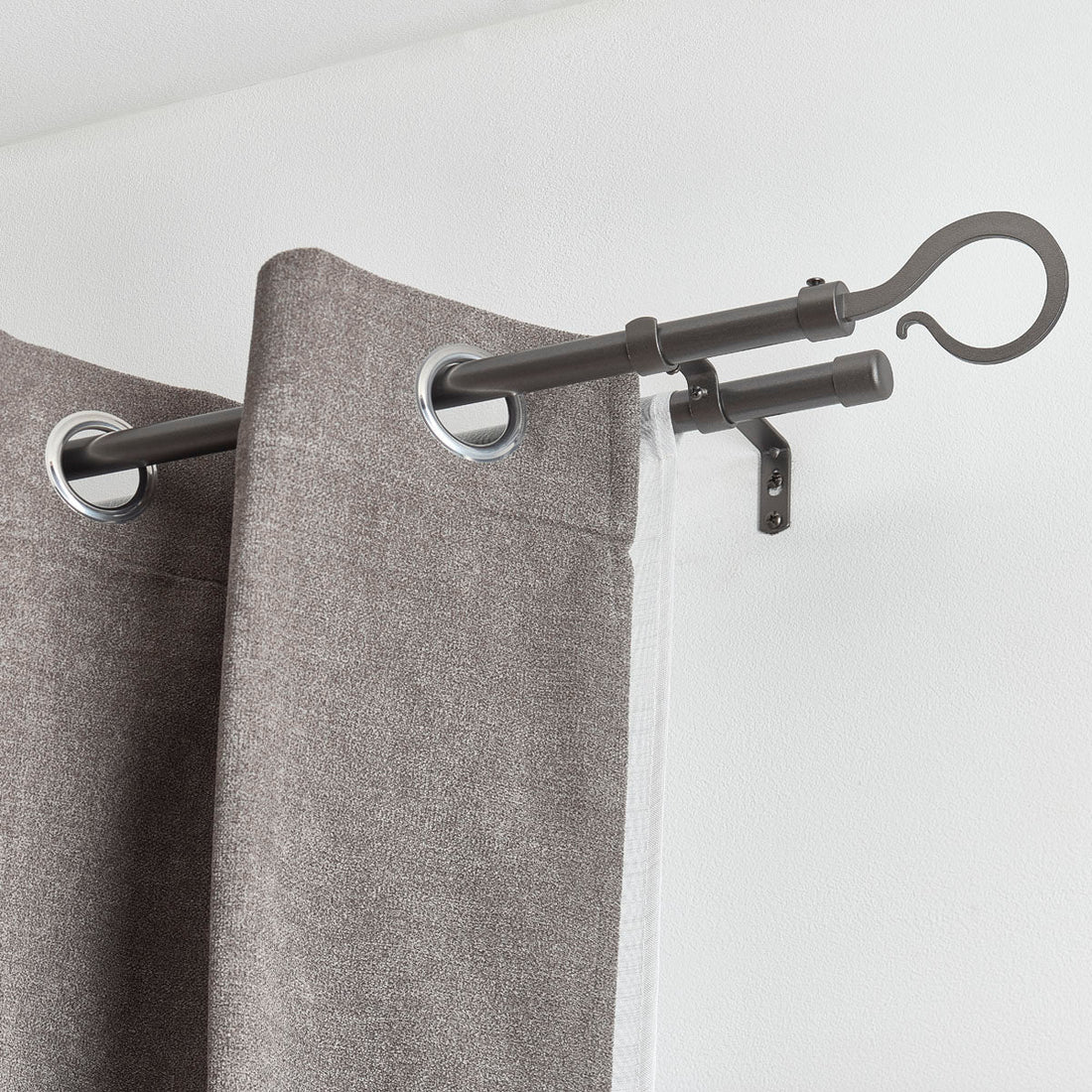 Galerie Dublă Extensibilă 120–210 cm Gri – Model Atelier - ramosdecor