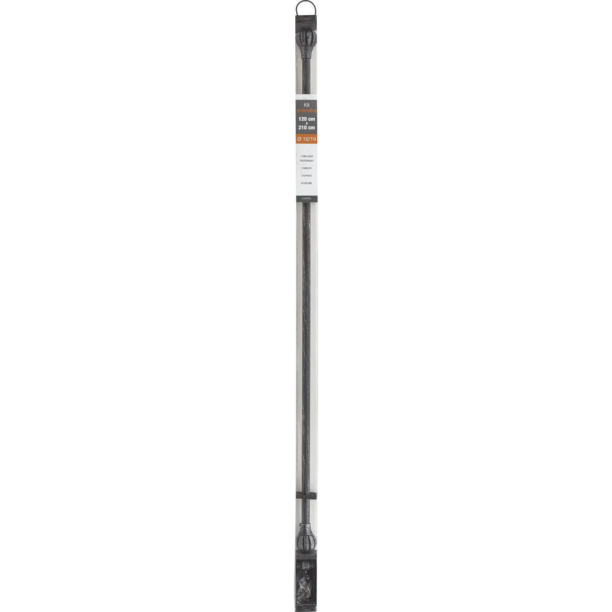 Galerie Extensibilă 120–210 cm Negru Argintiu – Model Touch of Zen - ramosdecor
