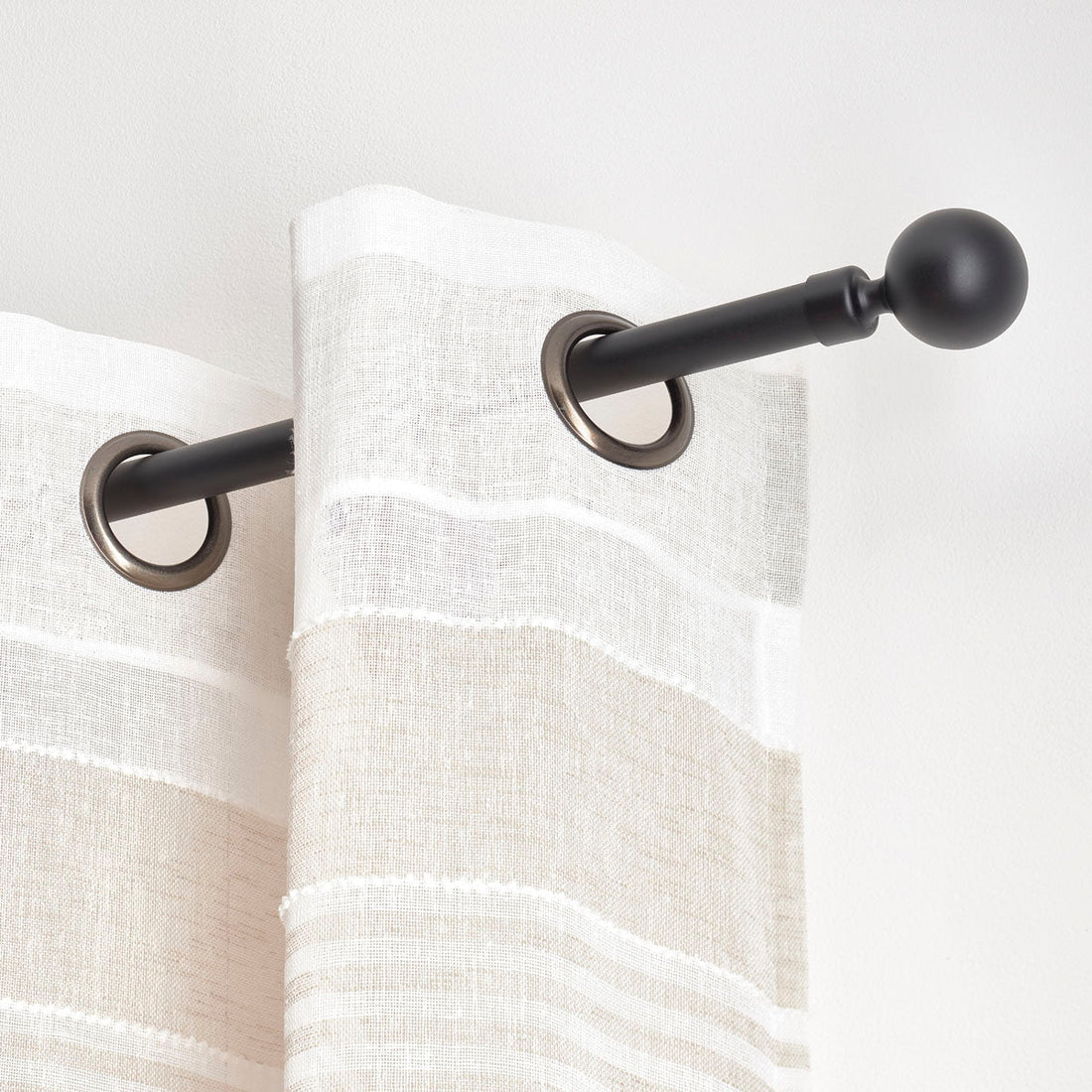 Galerie Extensibilă 120–210 cm Negru Mat – Model Stael - ramosdecor
