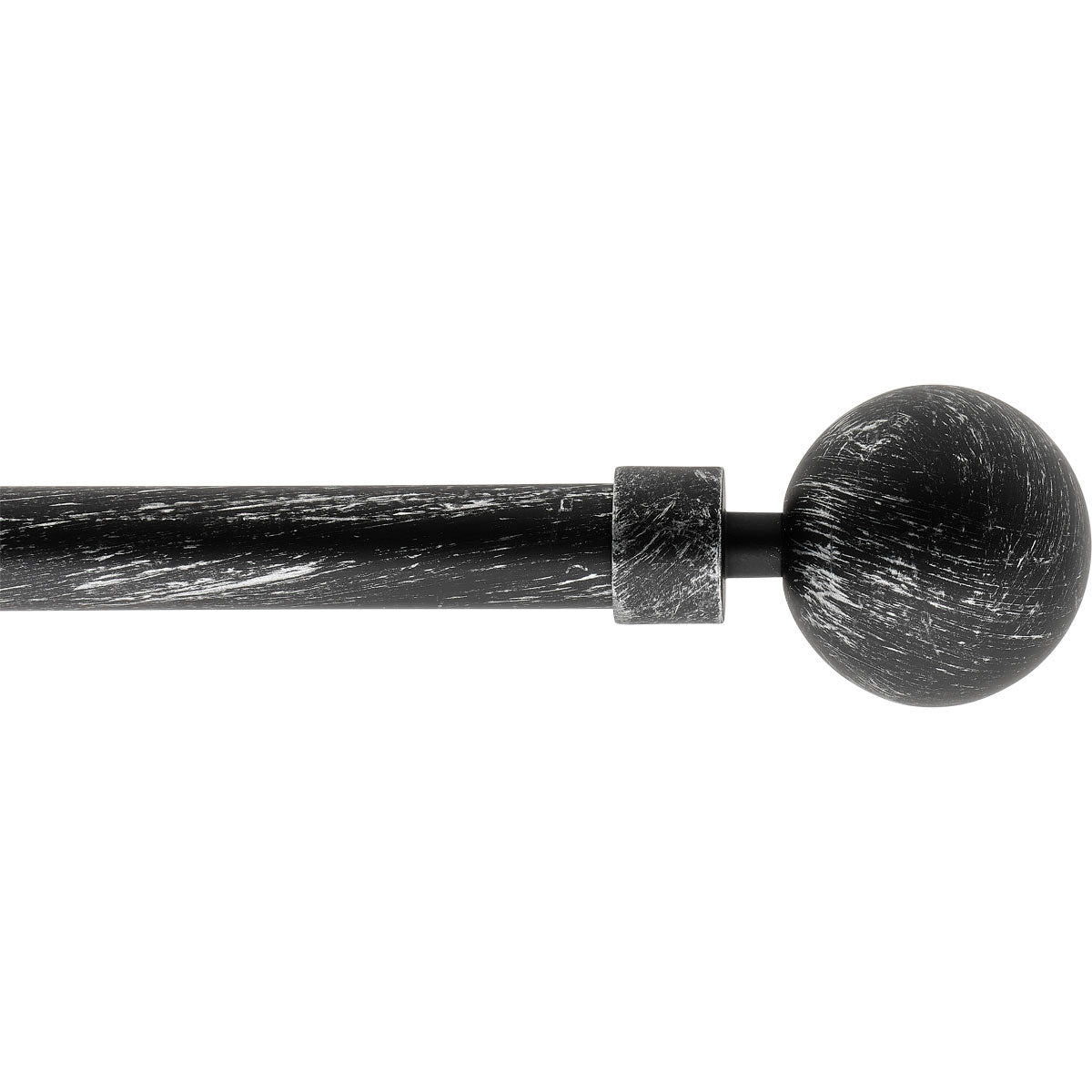 Galerie Extensibilă 120–210 cm Negru și Argintiu – Model Basic - ramosdecor