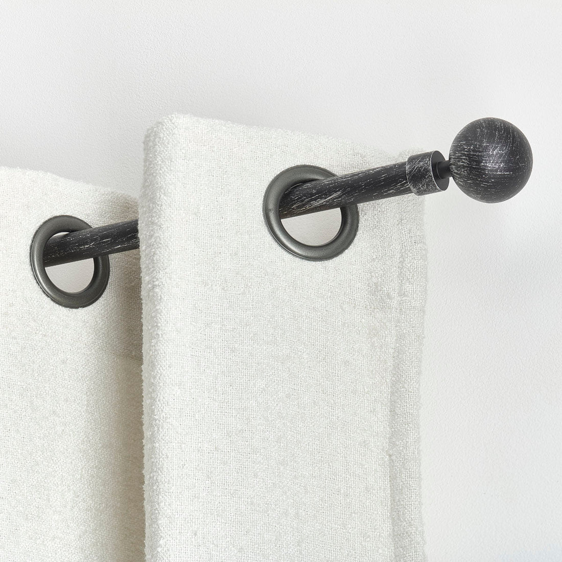 Galerie Extensibilă 120–210 cm Negru și Argintiu – Model Basic - ramosdecor