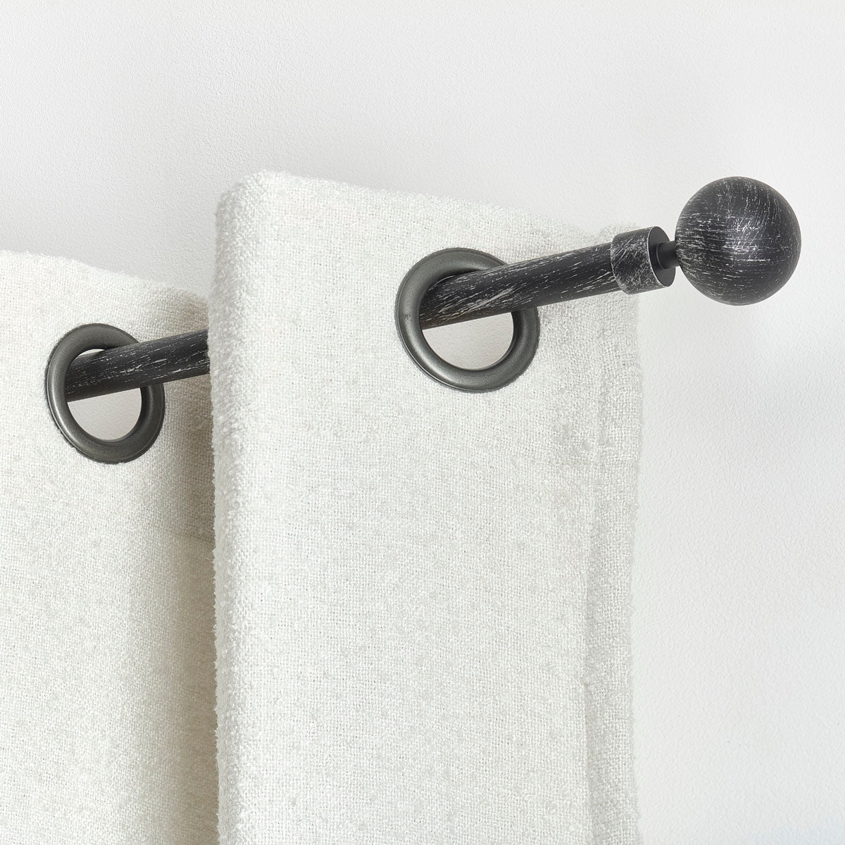 Galerie Extensibilă 120–210 cm Negru și Argintiu – Model Basic - ramosdecor