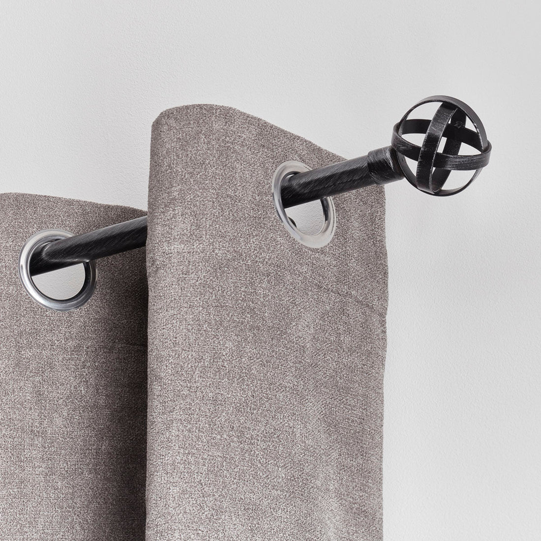 Galerie Extensibilă 210–380 cm Negru Argintiu – Model Capri - ramosdecor
