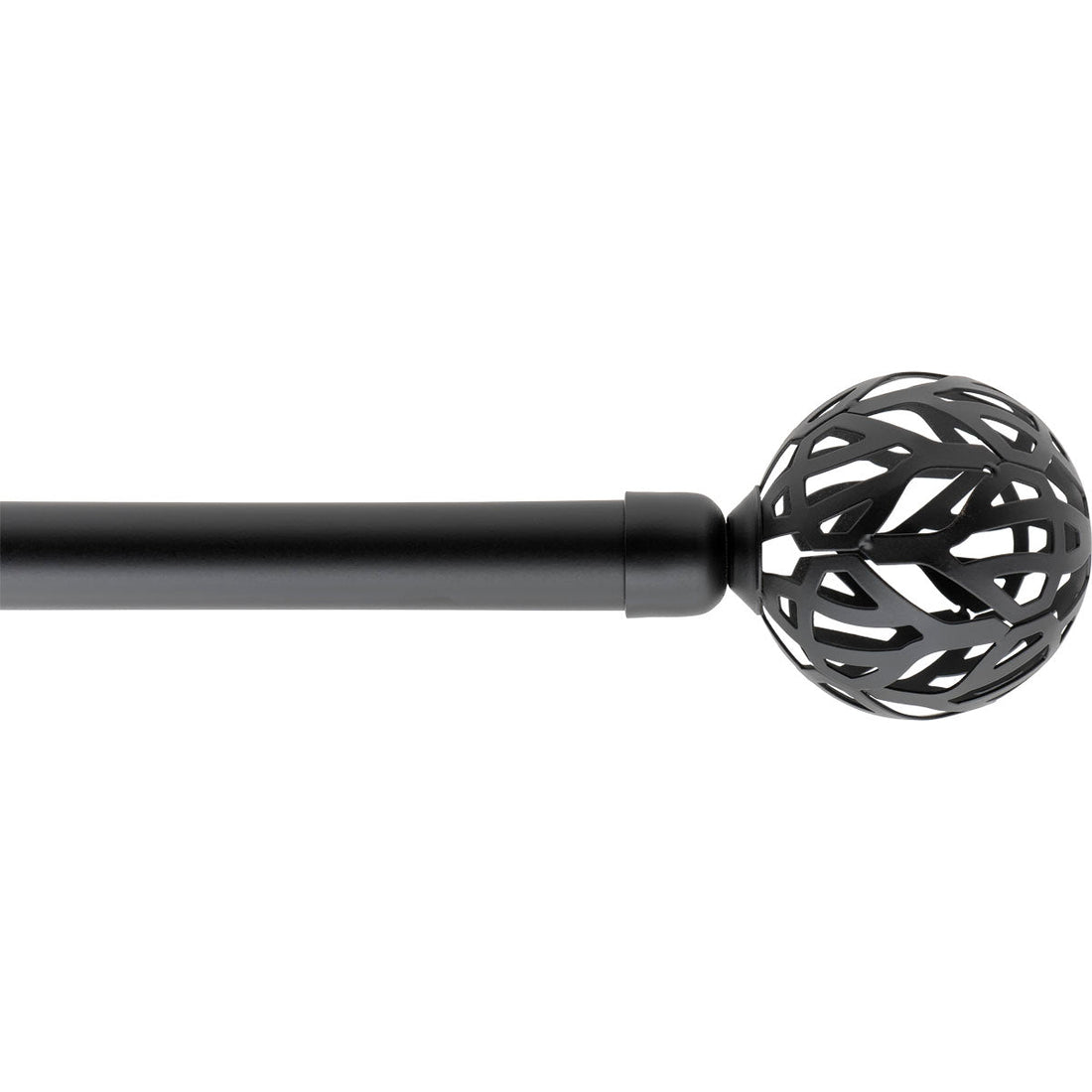 Galerie Extensibilă 210–380 cm Negru Mat – Model Vintage - ramosdecor