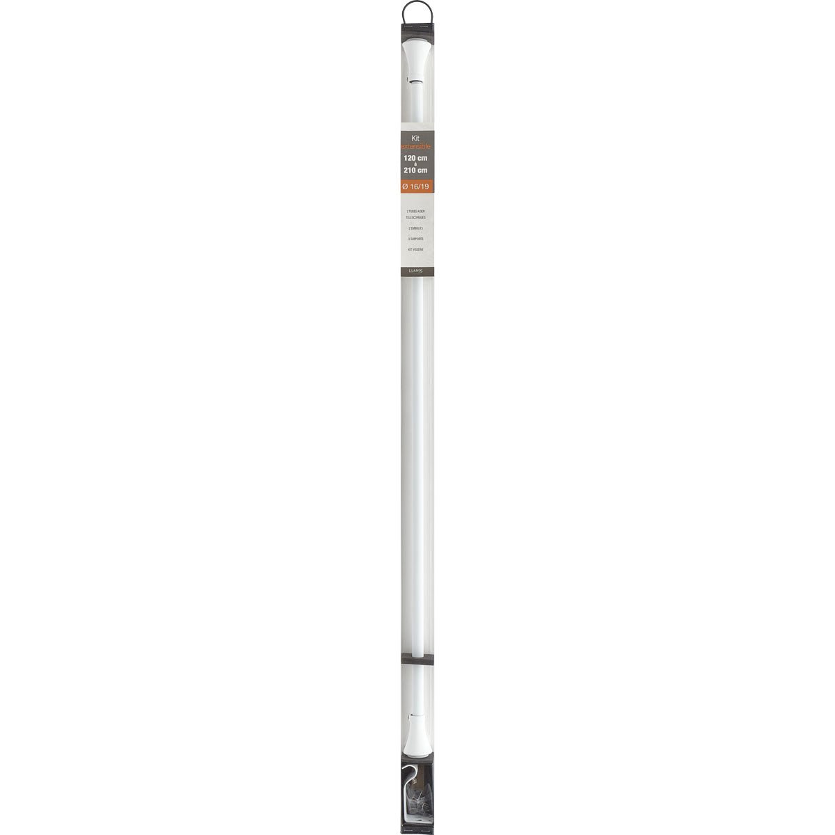 Galerie Extensibilă Alb Mat 120–210 cm – Versatil - ramosdecor