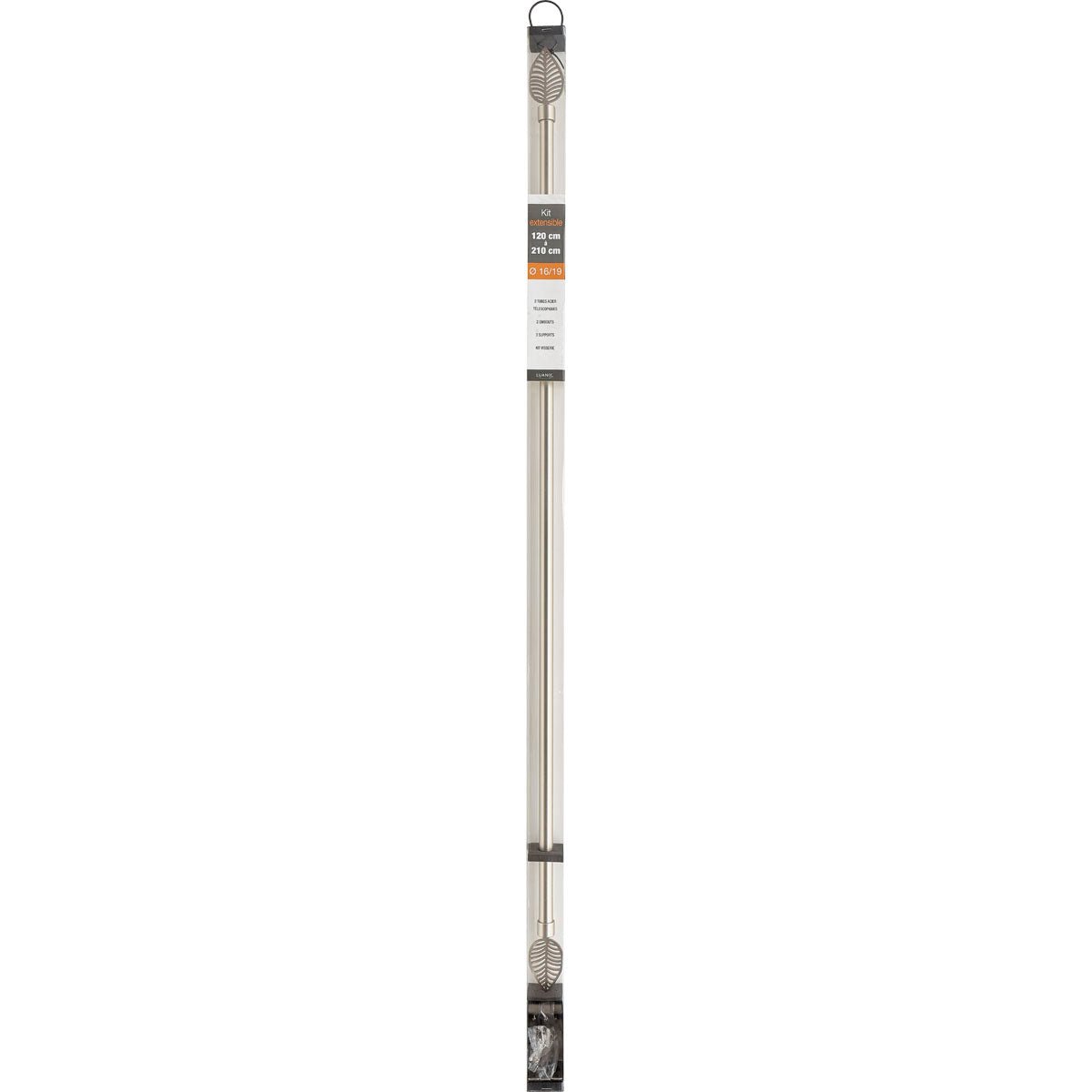 Galerie Extensibilă Argintie 120–210 cm – Model Amazonia cu Detalii Naturale - ramosdecor