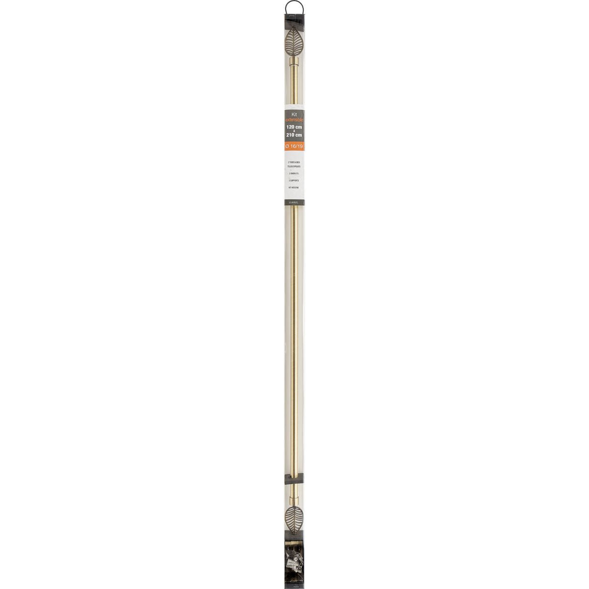 Galerie Extensibilă Bronz 120–210 cm – Model Amazonia cu Detalii Organice - ramosdecor