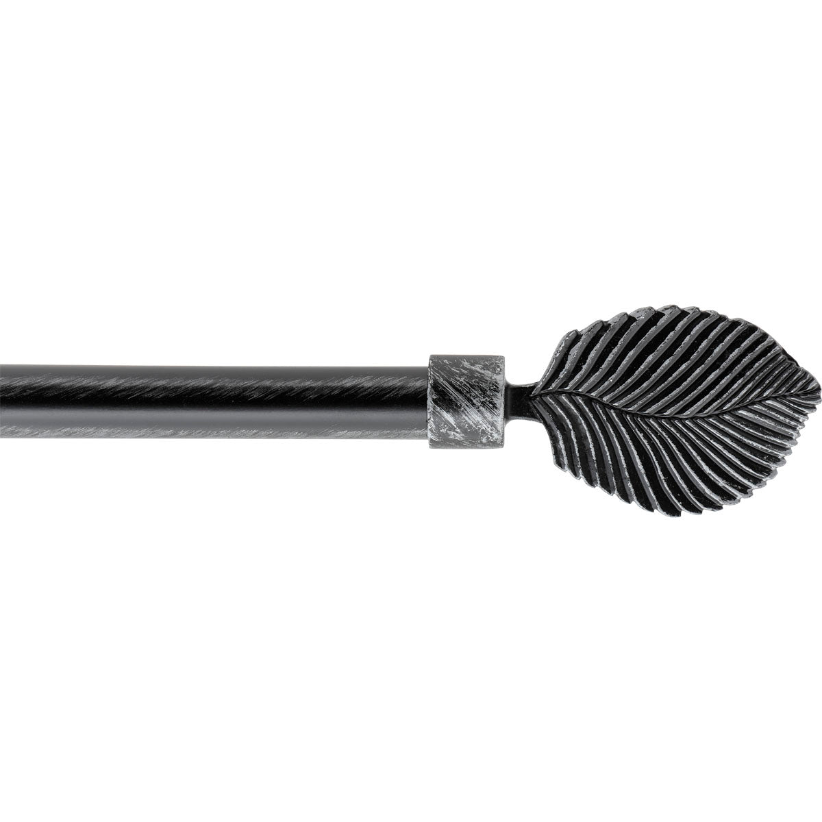 Galerie Extensibilă Negru Argintiu 120–210 cm – Model Exotica cu Accente Decorative - ramosdecor