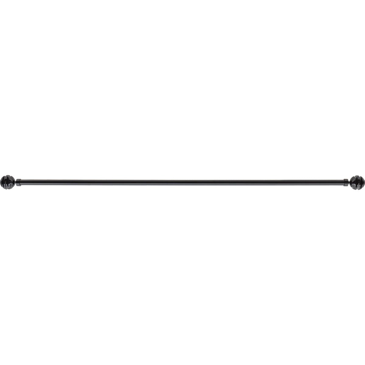 Galerie Extensibilă Negru Lucios 120–210 cm – Model Villalouise - ramosdecor