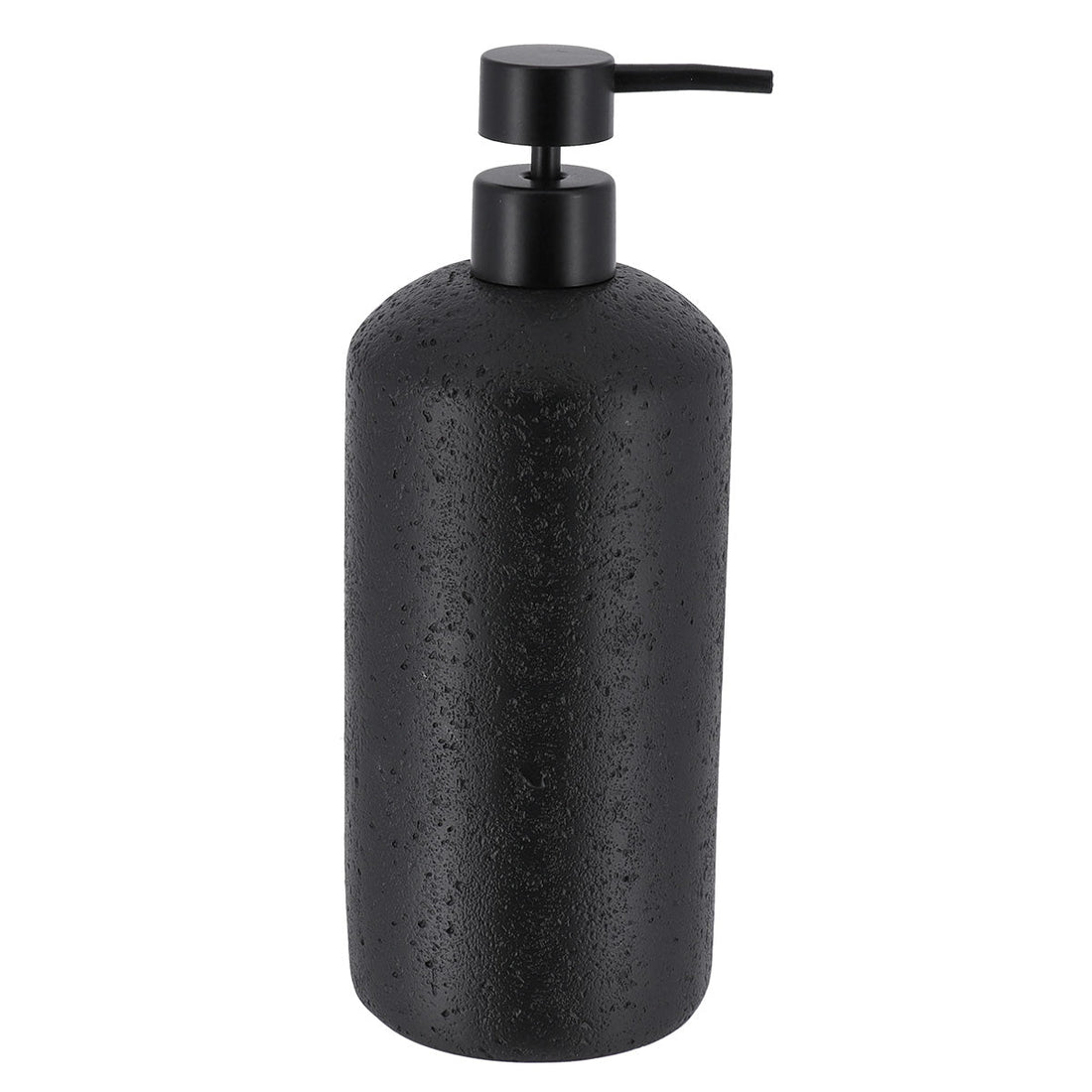 Dozator săpun polirasină efect piatră 800 ml - Negru - ramosdecor