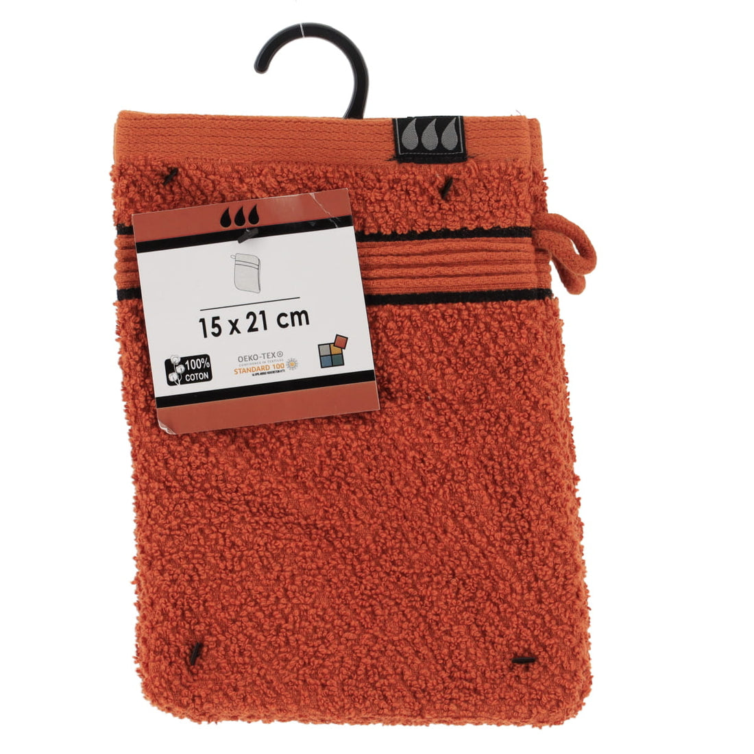 Set de 2 Mănuși 100% Bumbac 15x21 cm - Siena/Negru - ramosdecor