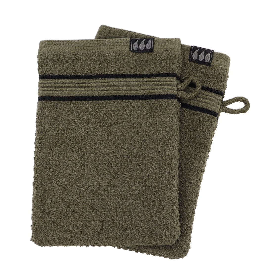 Set de 2 Mănuși 100% Bumbac 15x21 cm - Khaki/Negru - ramosdecor