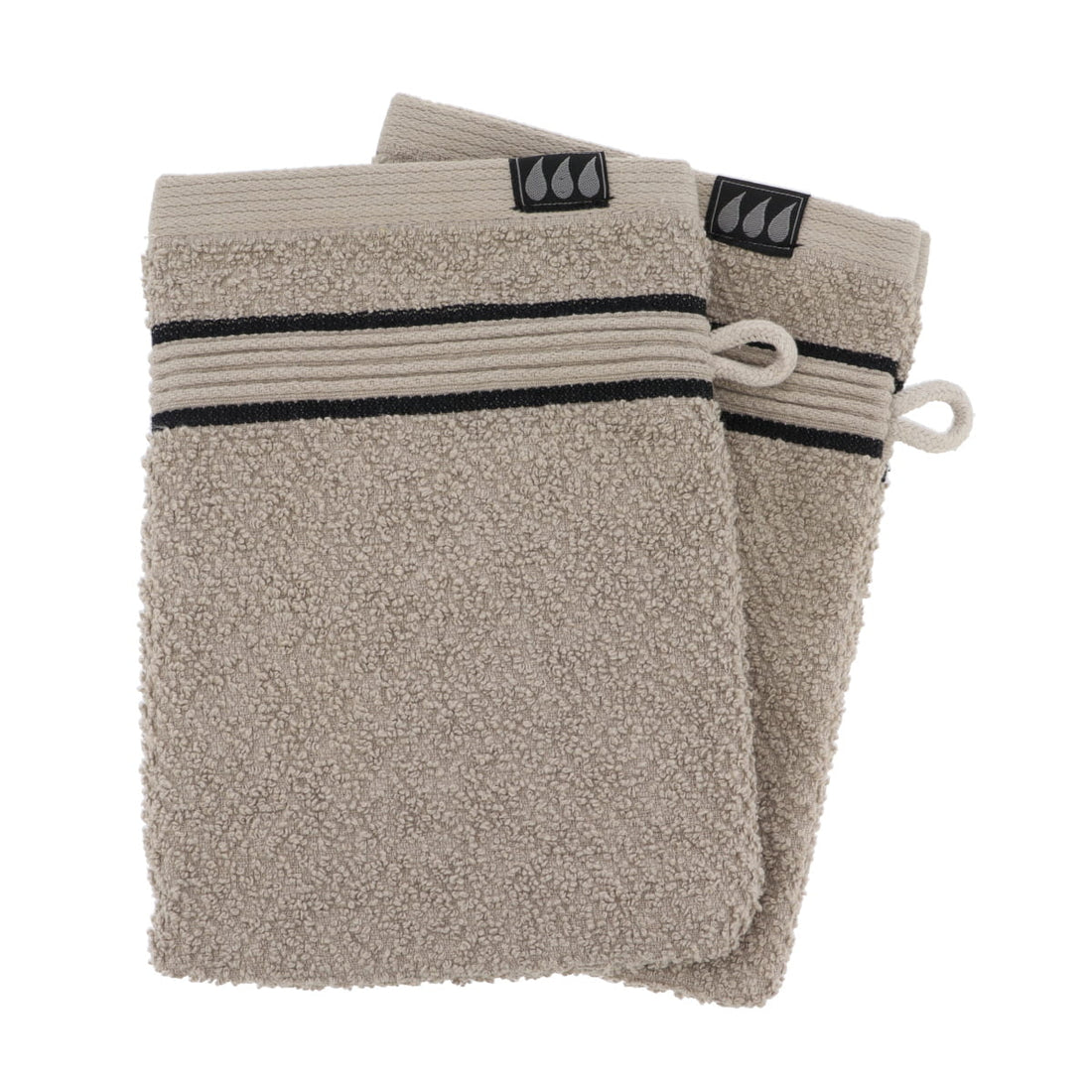 Set de 2 Mănuși 100% Bumbac 15x21 cm - Twin/Negru - ramosdecor