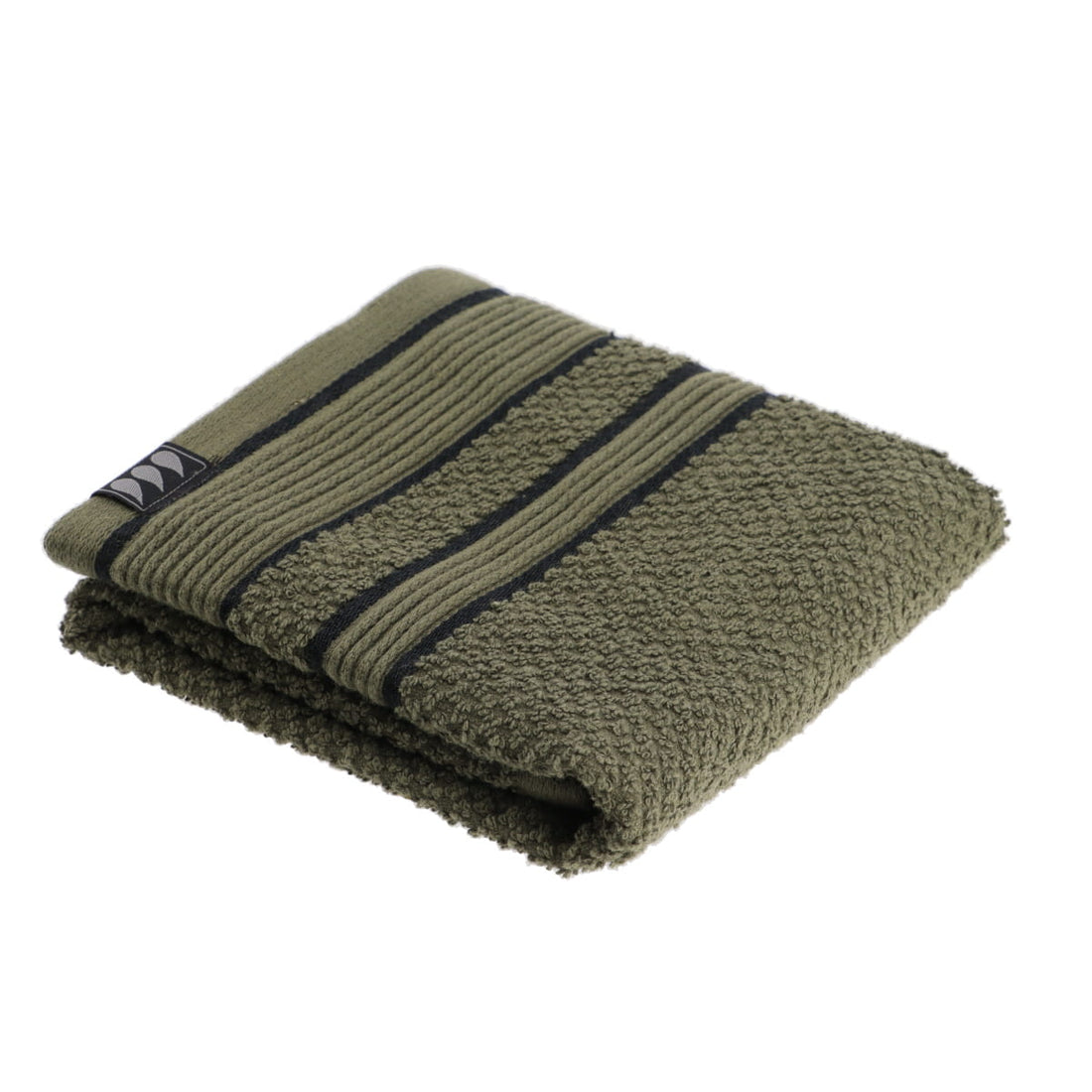 Prosop 30x50 cm 100% Bumbac - Khaki/Negru ilustrat într-un decor elegant marca Ramos