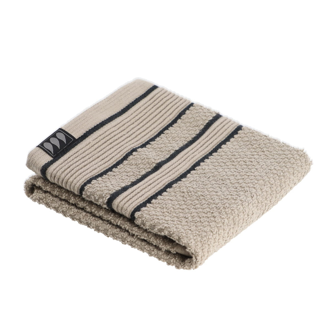 Prosop 30x50 cm 100% Bumbac - Twine/Negru ilustrat într-un decor elegant marca Ramos