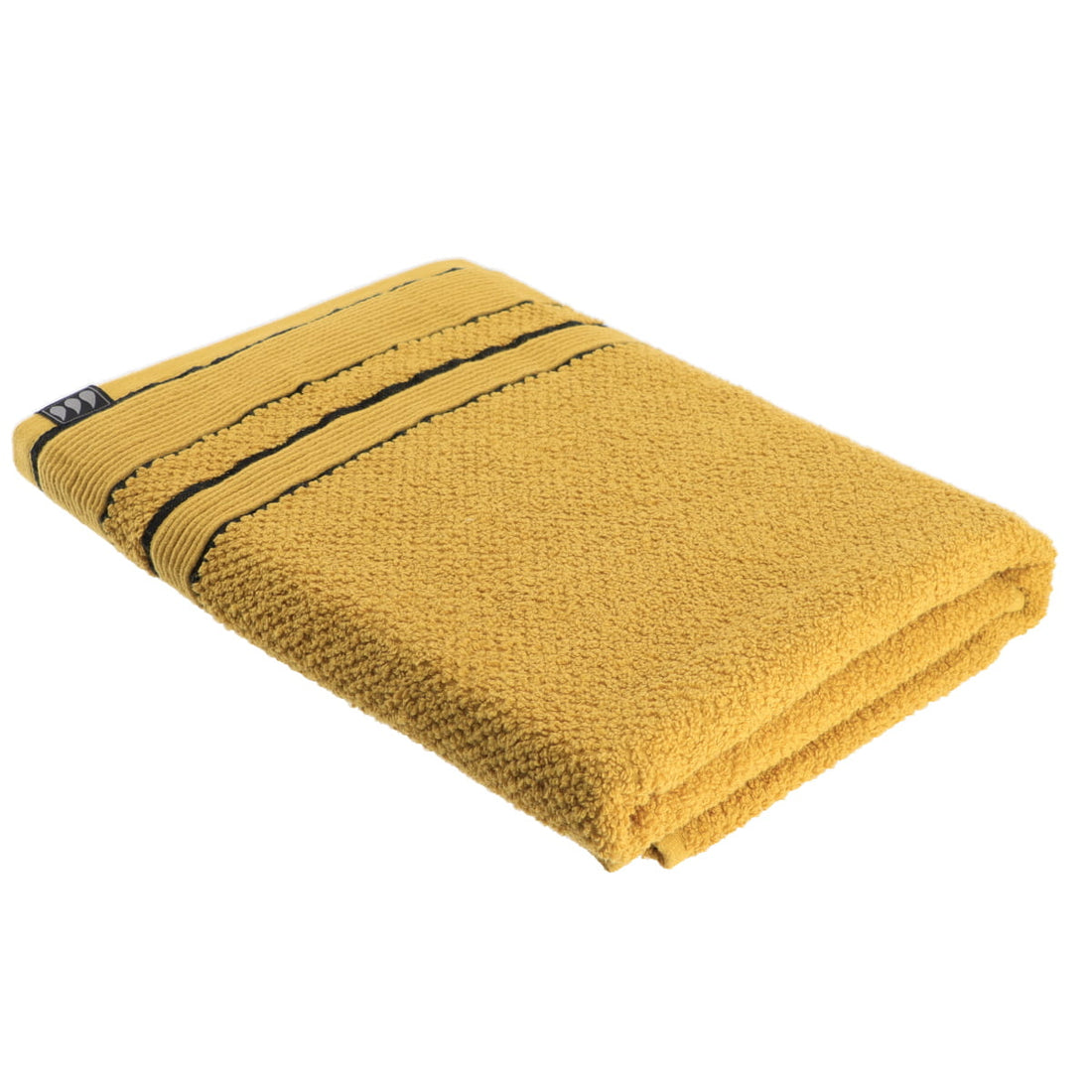 Prosop 70x130 cm 100% Bumbac - Ochre/Negru ilustrat într-un decor elegant marca Ramos