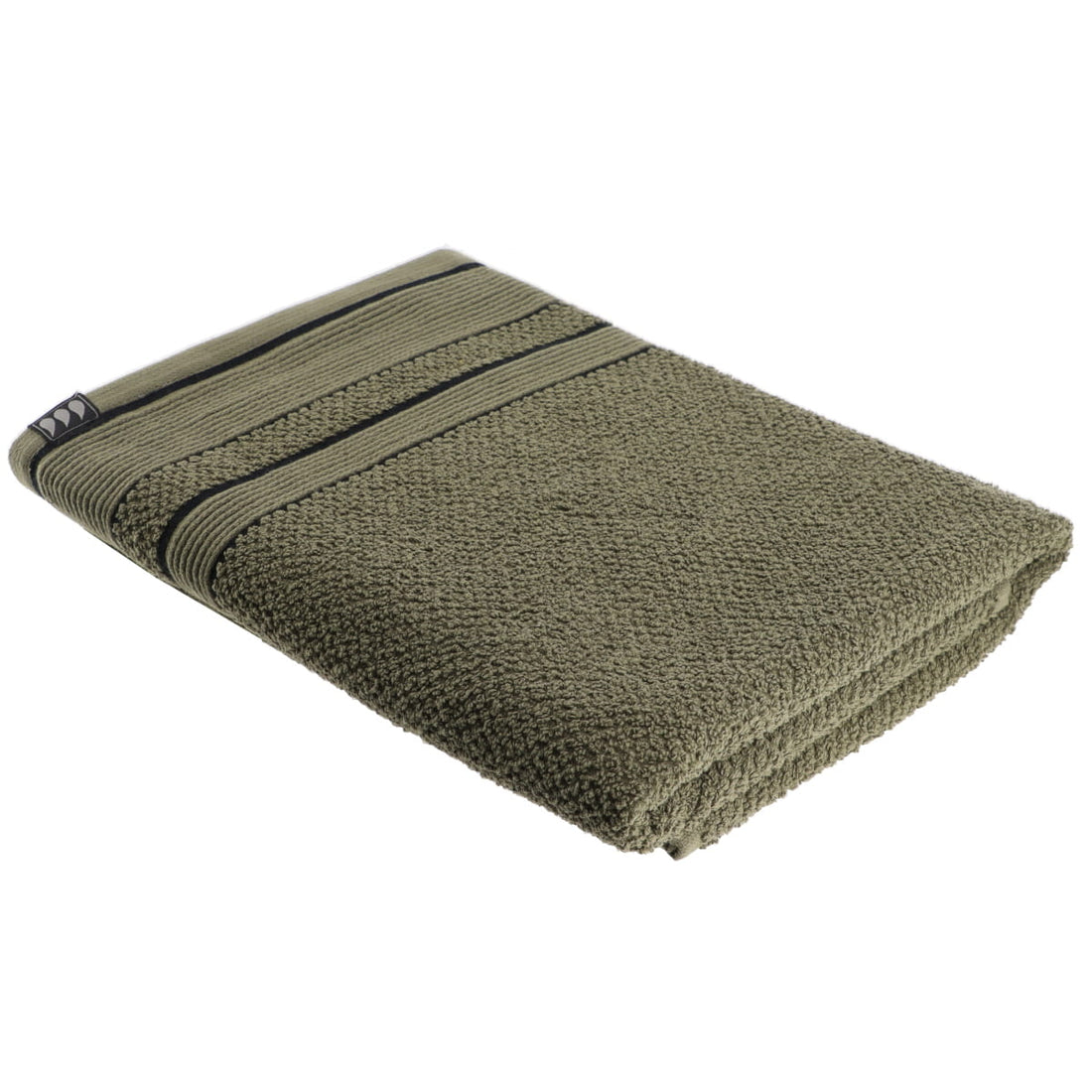 Prosop 70x130 cm 100% Bumbac - Khaki/Negru ilustrat într-un decor elegant marca Ramos