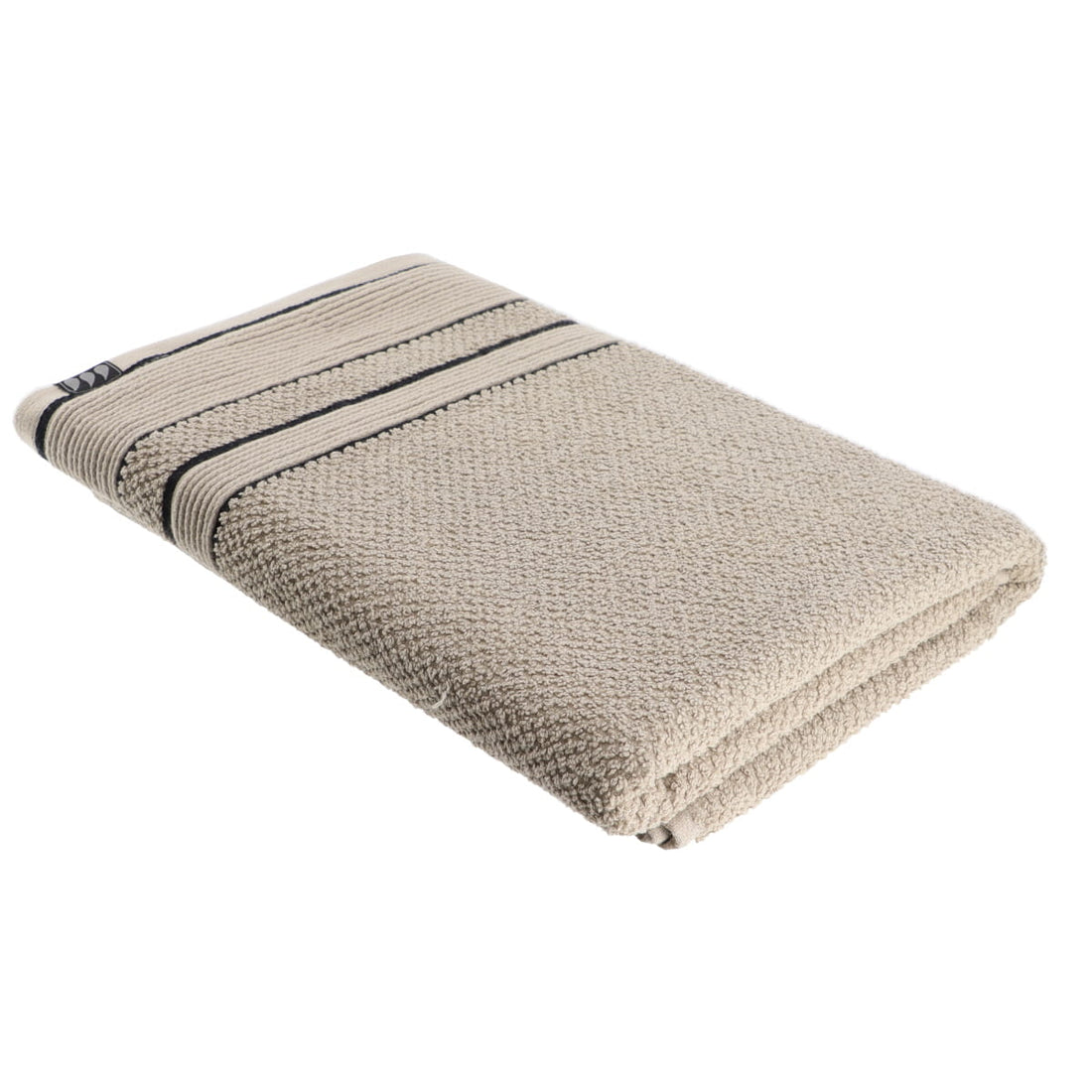 Prosop 70x130 cm 100% Bumbac - Twine/Negru ilustrat într-un decor elegant marca Ramos