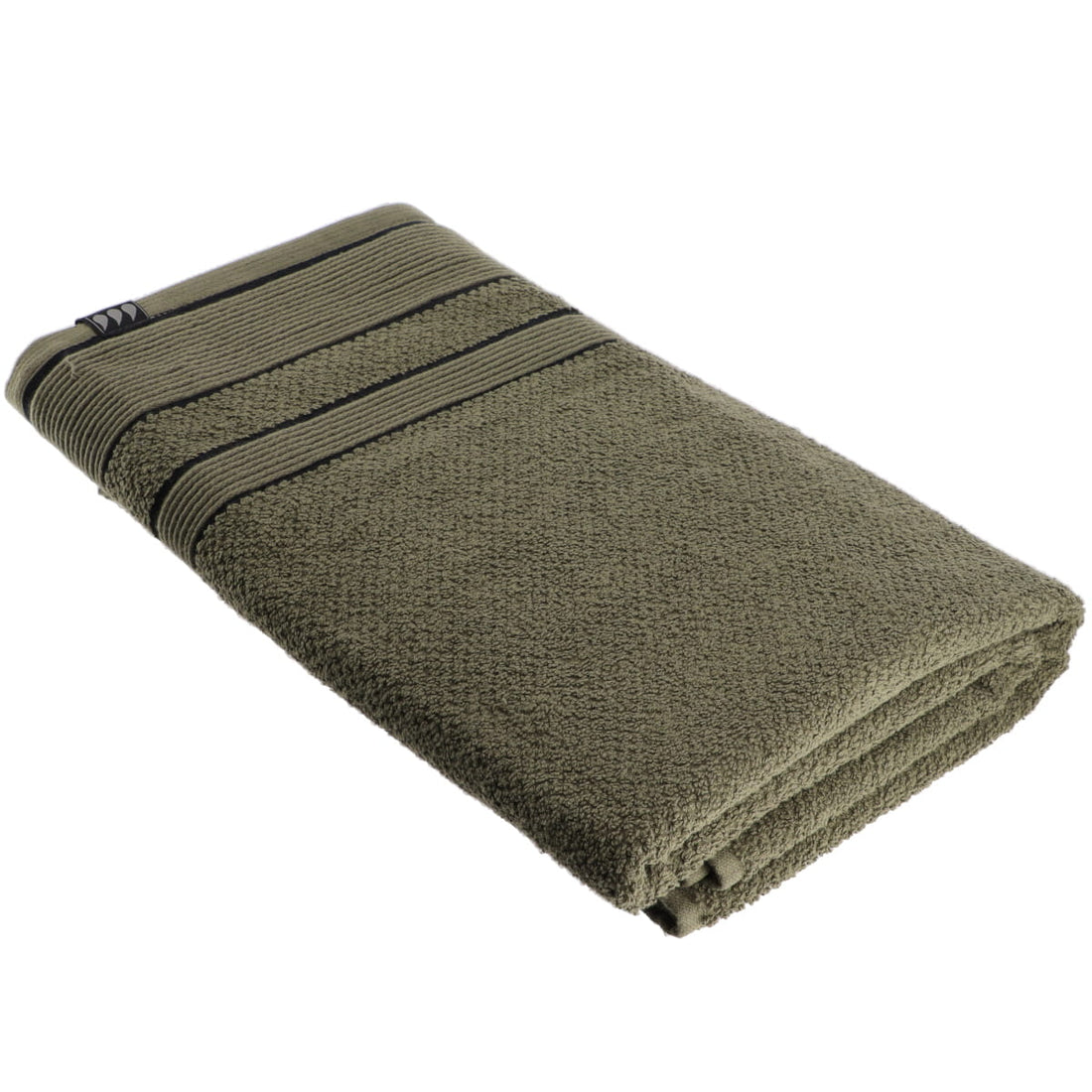 Prosop 90x150 cm 100% Bumbac - Kaki/Negru ilustrat într-un decor elegant marca Ramos