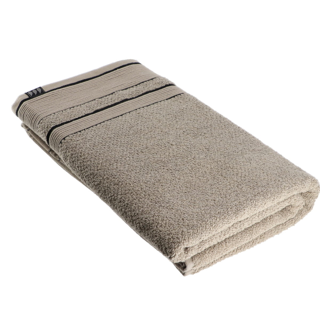 Prosop 90x150 cm 100% Bumbac - Culoare Sfoară/Negru ilustrat într-un decor elegant marca Ramos