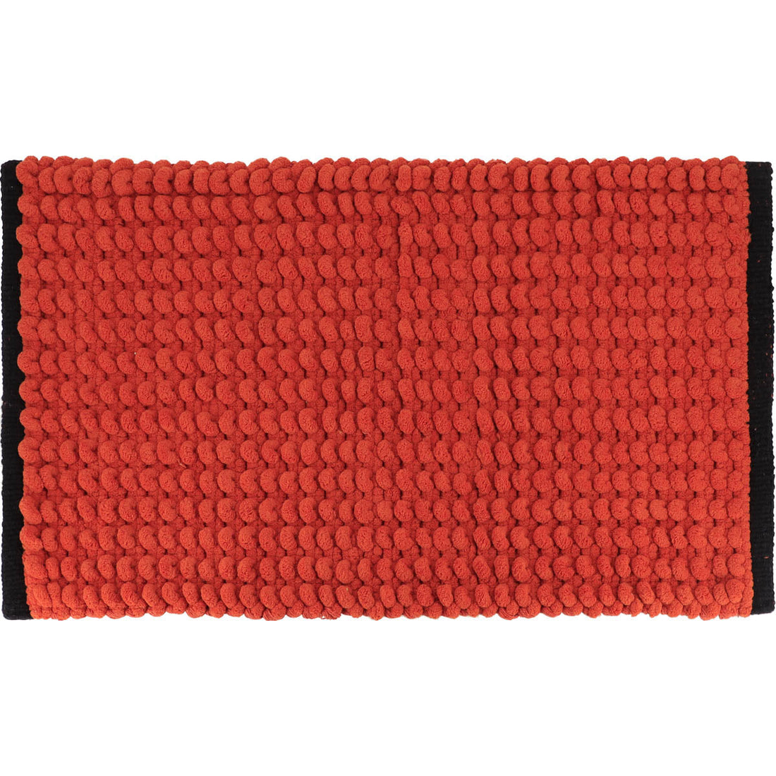 Covoraș Bicolor Bumbac 45x75 CM - Sienna/Negru - ramosdecor