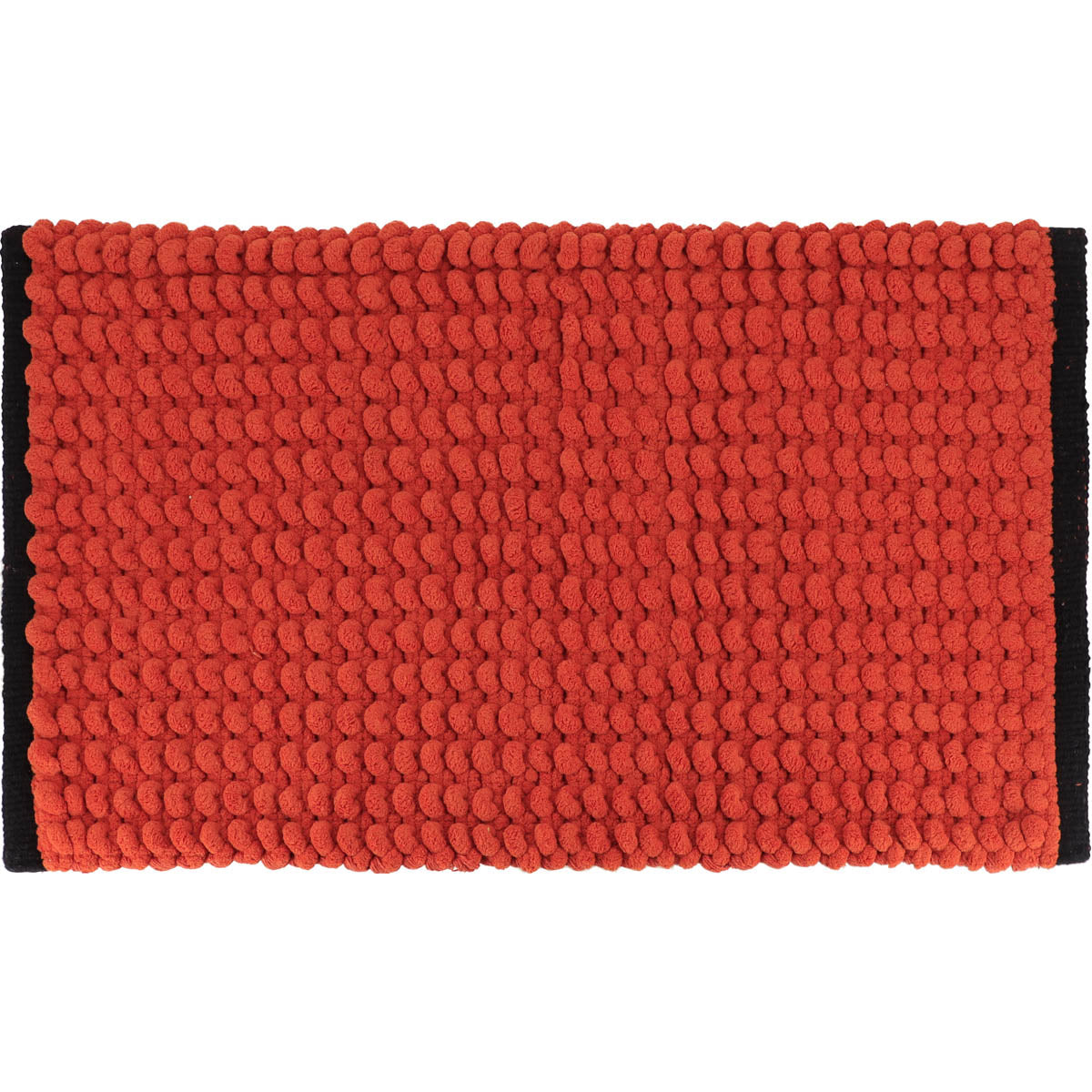 Covoraș Bicolor Bumbac 45x75 CM - Sienna/Negru - ramosdecor