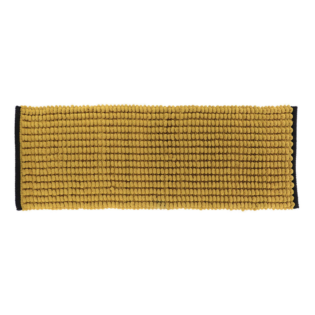 Covoraș Bicolor Bumbac 45x120 CM - Ochre/Negru - ramosdecor