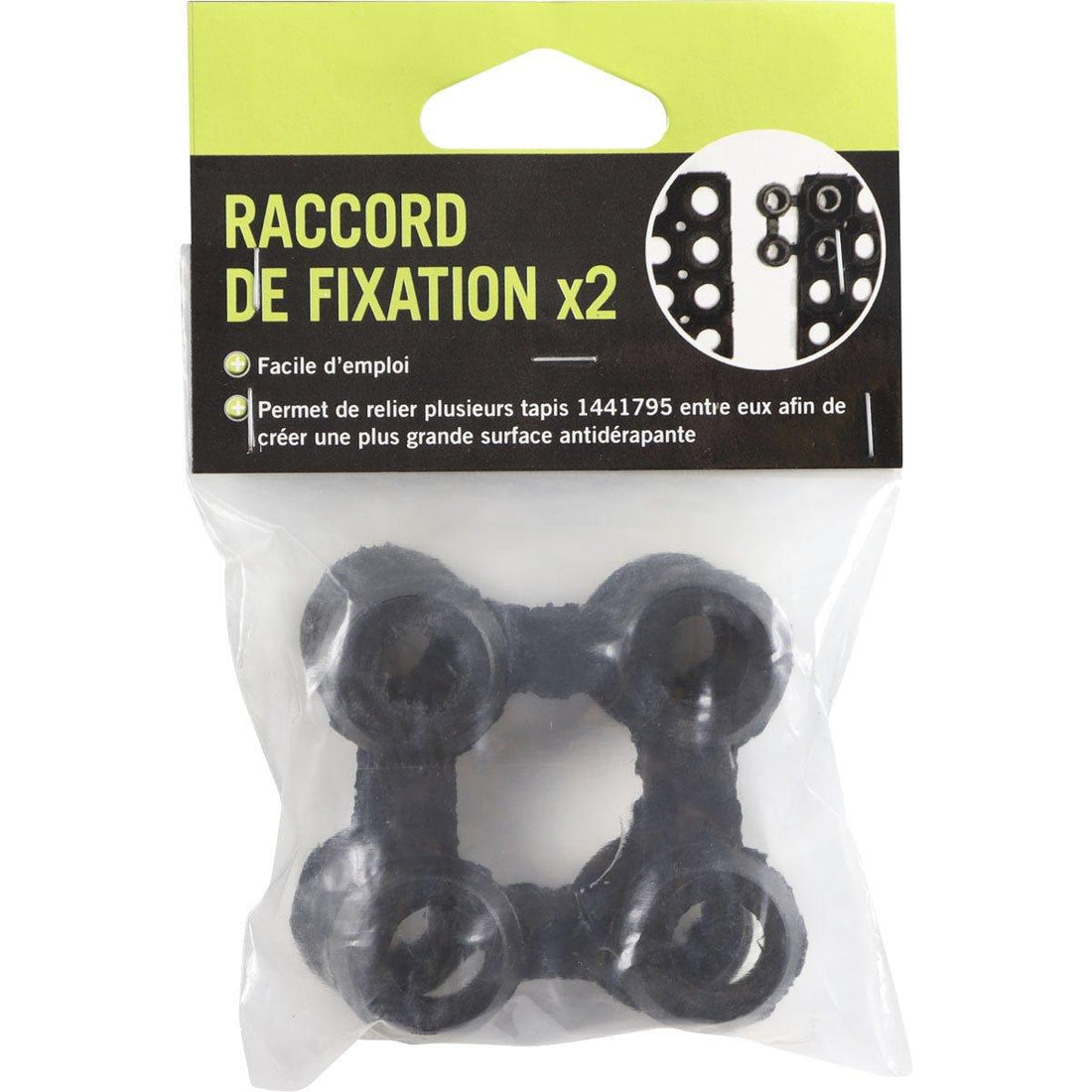 Conectori Preș Cauciuc Caillebotis - Negru ilustrat într-un decor elegant marca Ramos