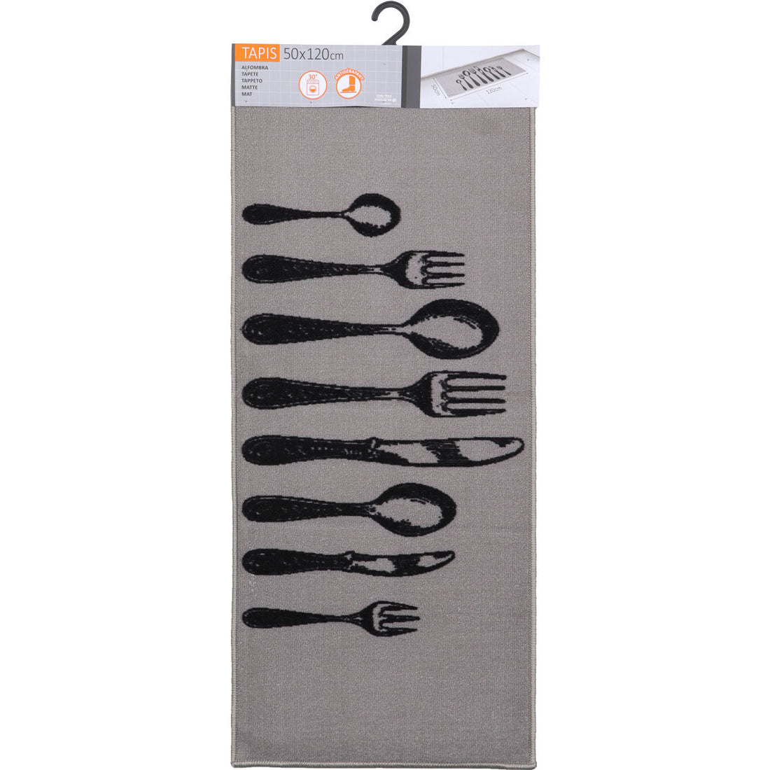 Covor bucătărie Couverts Gris - 50X120CM - ramosdecor