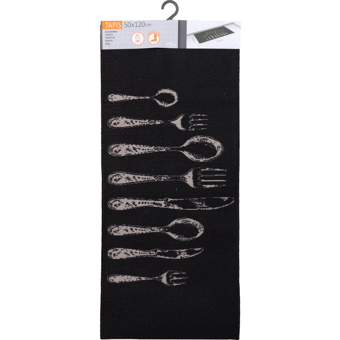 Covor bucătărie Couverts Noir - 50X120CM - ramosdecor