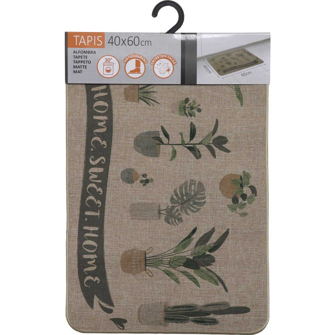 Covor bucătărie Home Sweet Home Beige - 40X60CM - ramosdecor