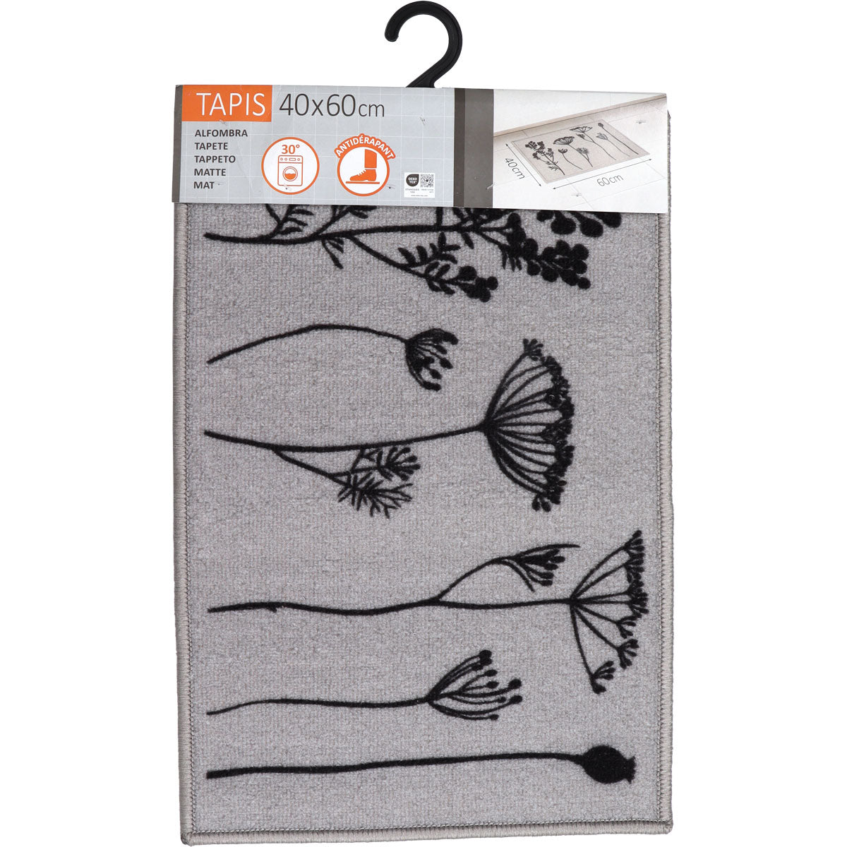 Covor bucătărie Herbier Gri - 40X60CM - ramosdecor