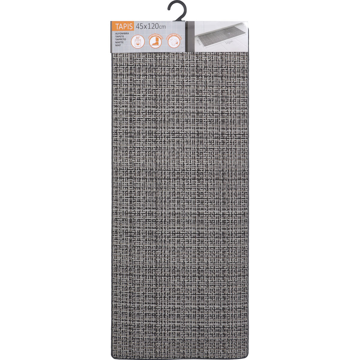 Covor bucătărie Pixel Dark Grey - 45X60CM - ramosdecor