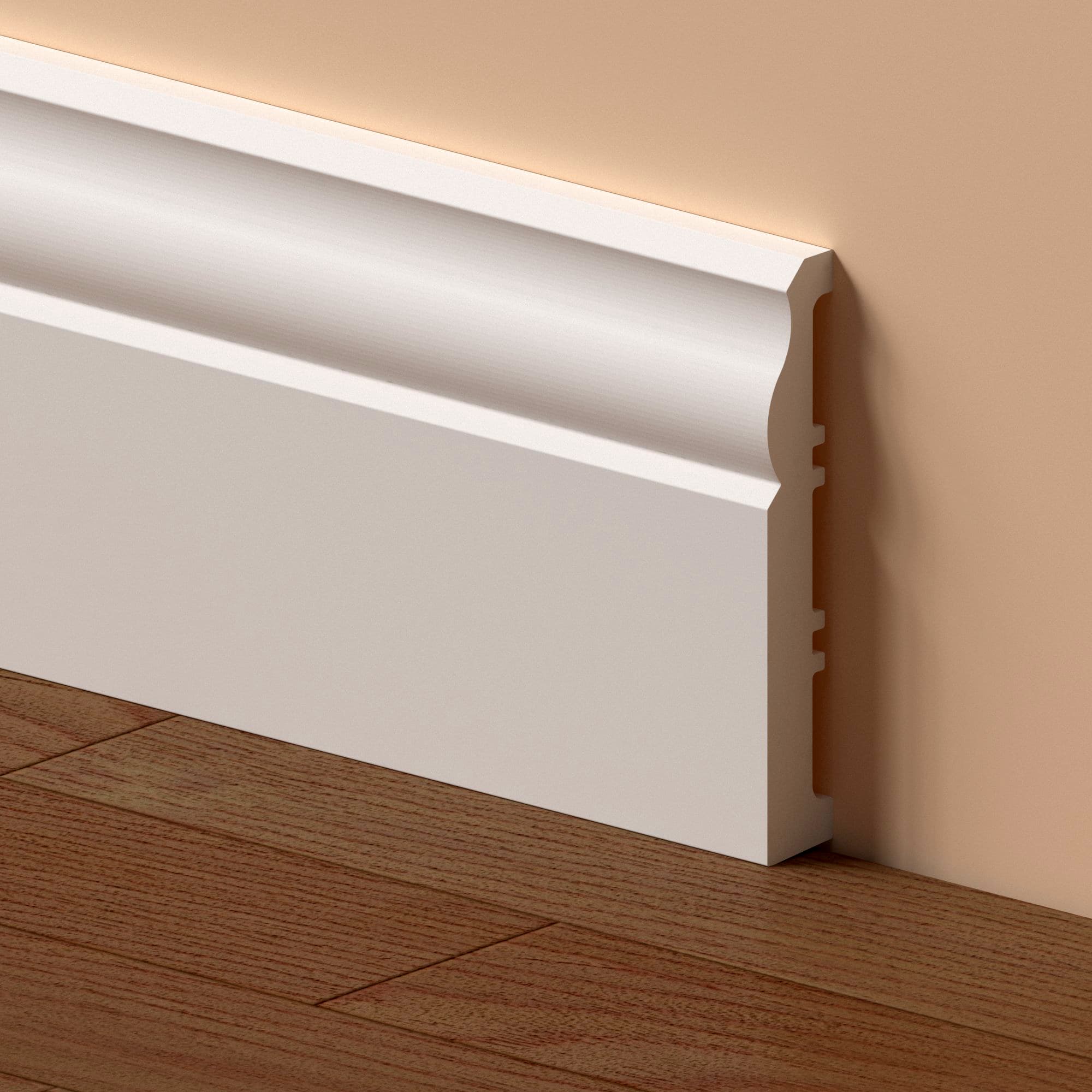 Plintă Duropolimer Albă – 10x220 cm - ramosdecor