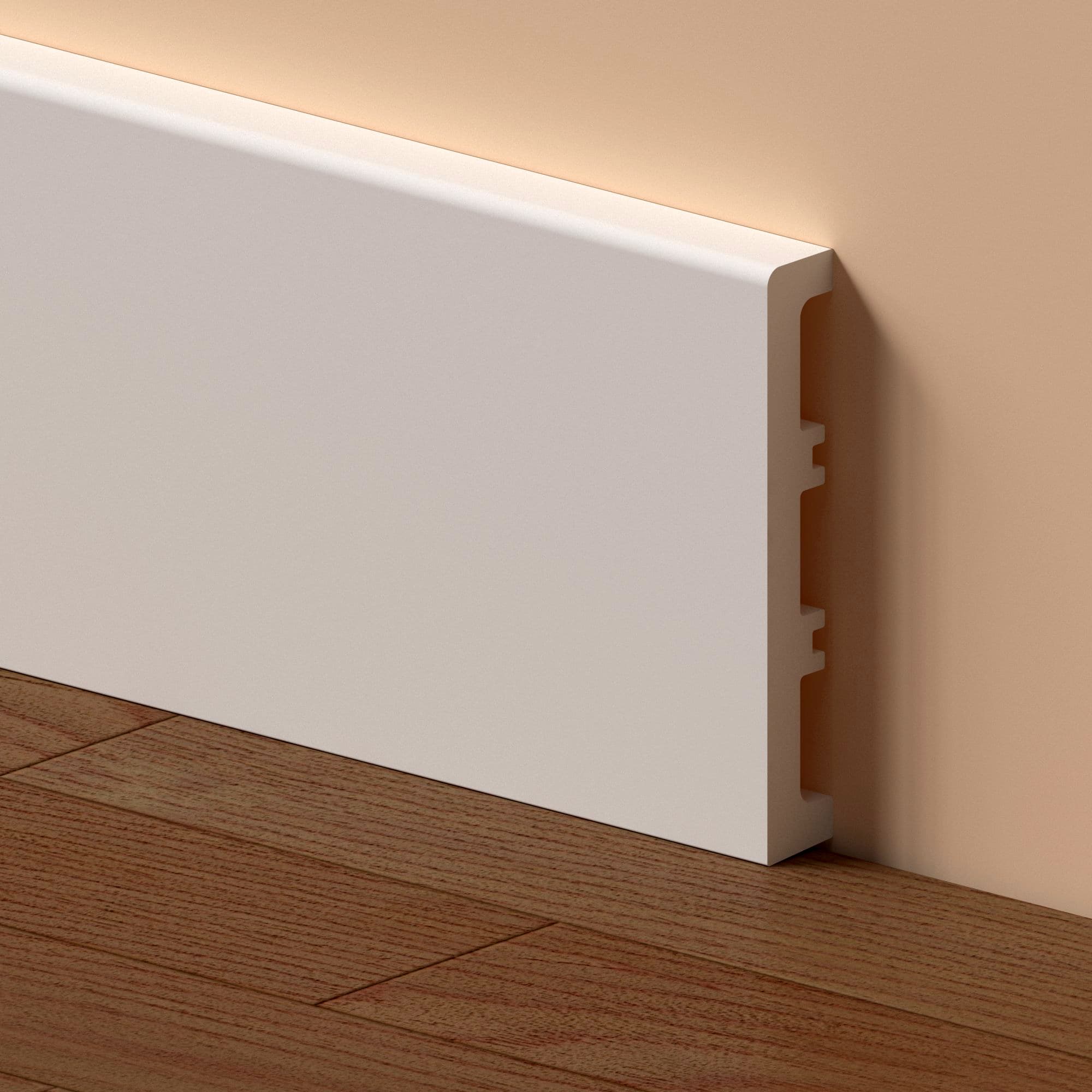 Plintă Duropolimer Albă – 10x220 cm - ramosdecor