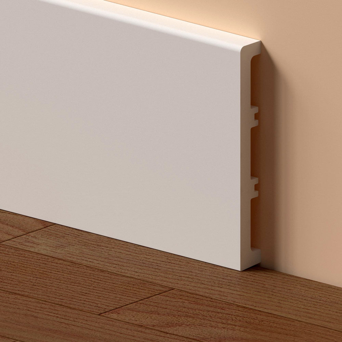 Plintă Duropolimer Albă – 12 cm x 220 cm - ramosdecor