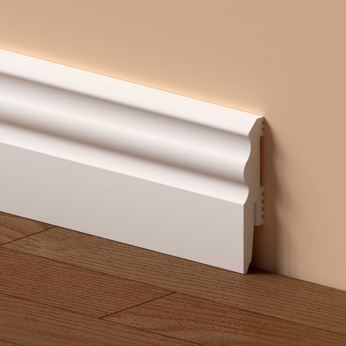 Plintă Duropolimer Albă – 8x220 cm - ramosdecor