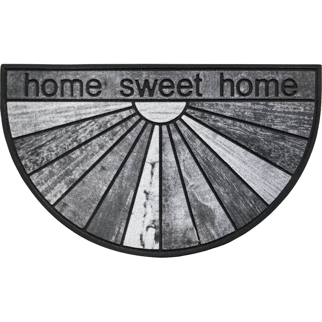 Preș Intrare Half-Moon 45X75CM Cauciuc - Home Sweet Home Gris - ramosdecor