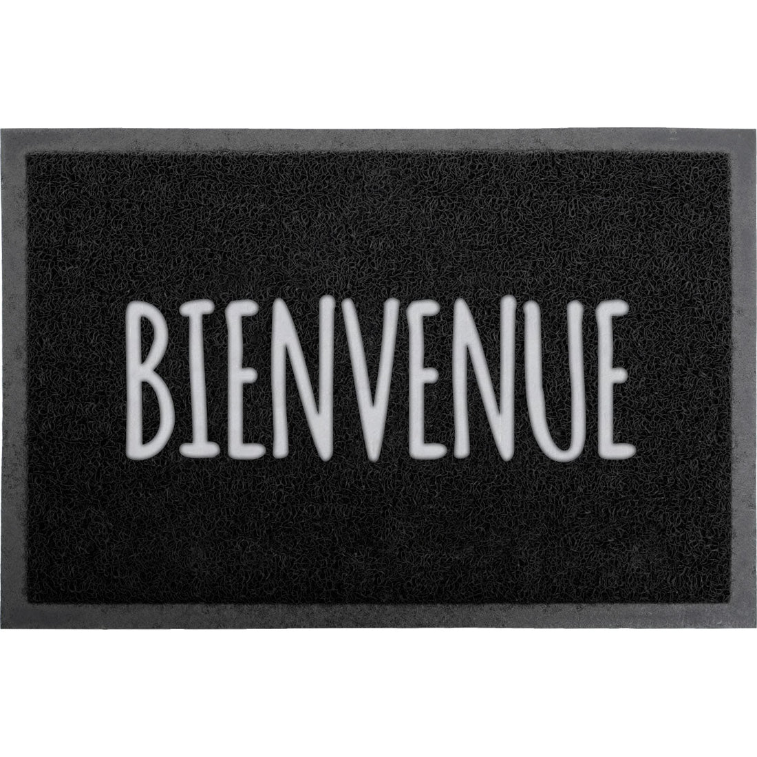Preș Intrare Spaghetti 40X60CM PVC NEGRU - Bienvenue - ramosdecor
