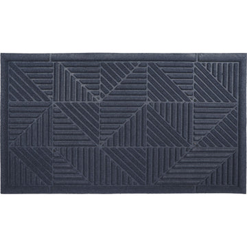 Preș Intrare Triangle 43X75CM Poliester/Cauciuc - Albastru - ramosdecor
