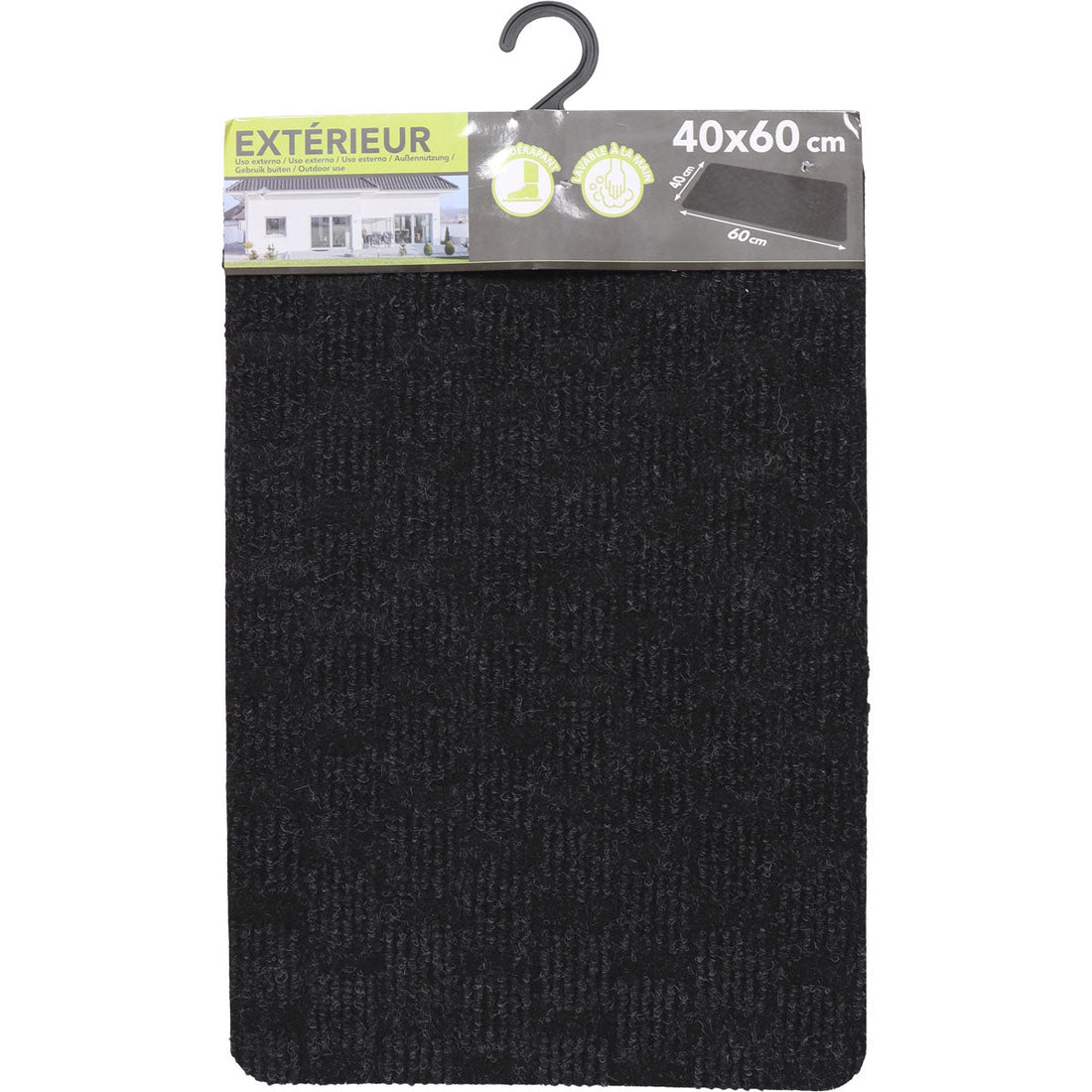 Preș Intrare Zoe 40X60CM Poliester/Latex - Negru - ramosdecor