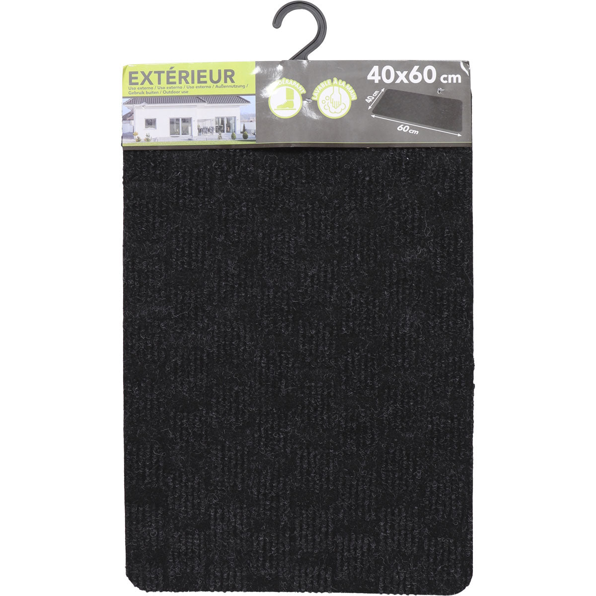Preș Intrare Zoe 40X60CM Poliester/Latex - Negru - ramosdecor