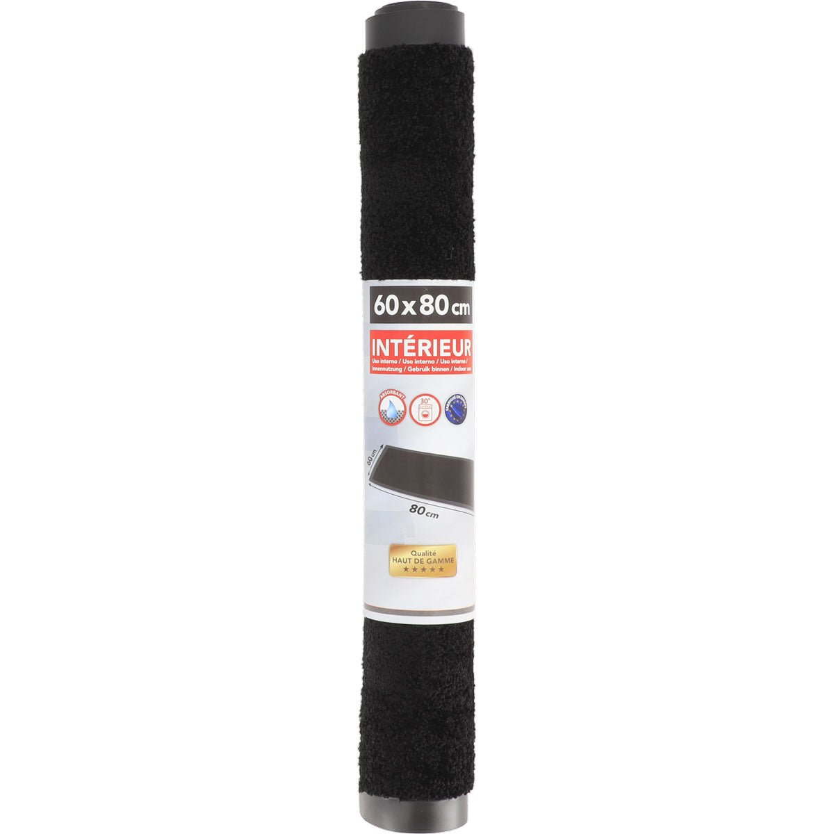 Preș Intrare Baptiste 60X80CM Poliamidă/Pvc Negru - ramosdecor