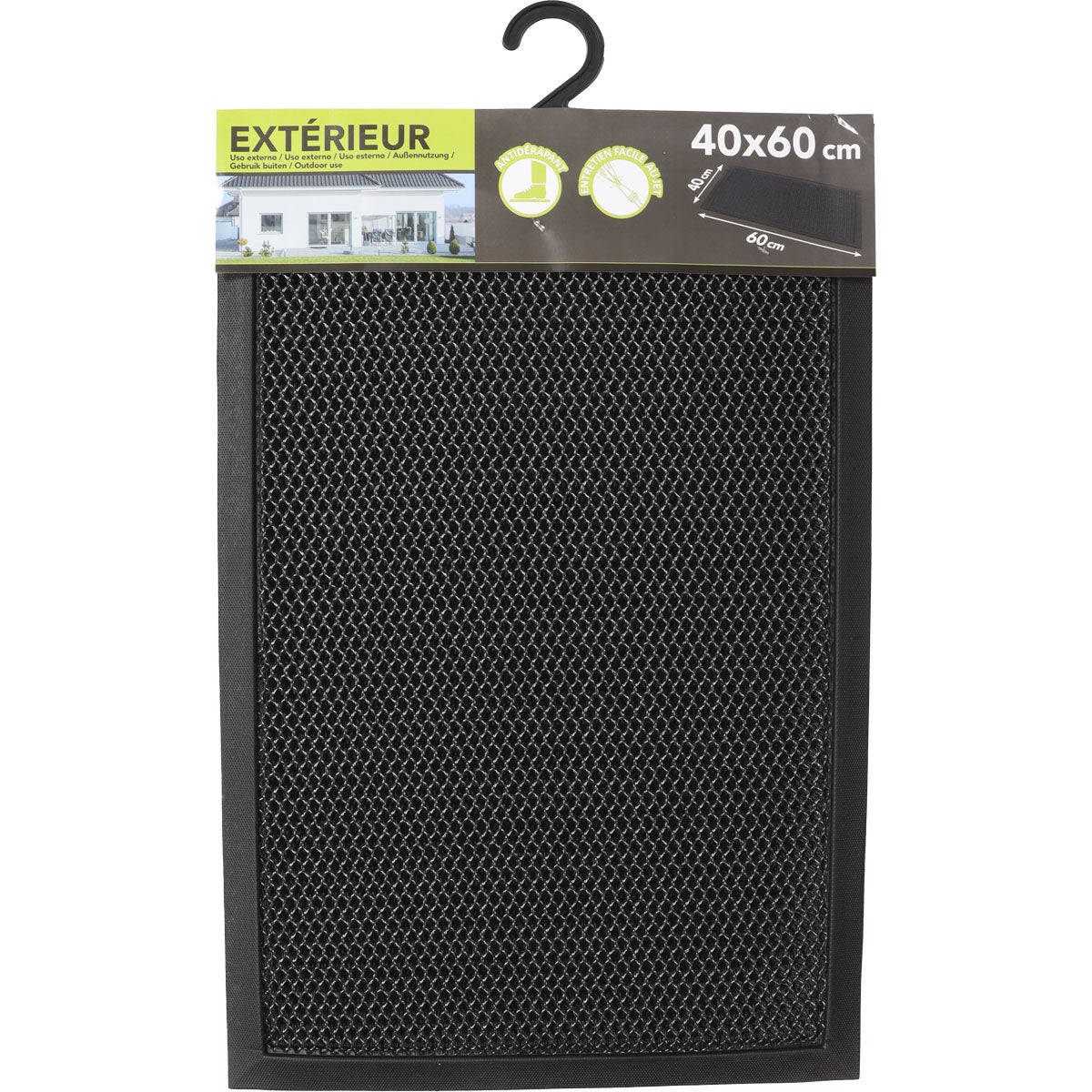Preș Intrare 3D Grille 40X60CM Poliester/Tpe - Gri Negru - ramosdecor
