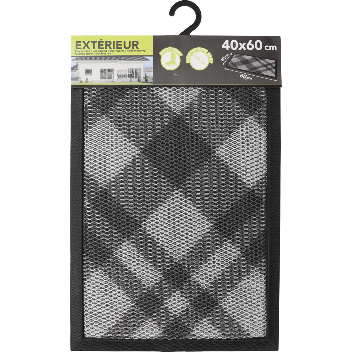 Preș Intrare 3D Grille 40X60CM Poliester/Tpe - Losange - ramosdecor