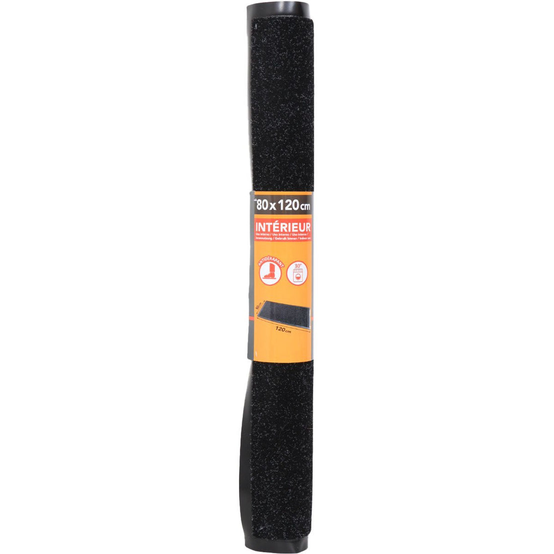 Preș Intrare 80X120CM Poliester/Pvc - Chine Negru - ramosdecor