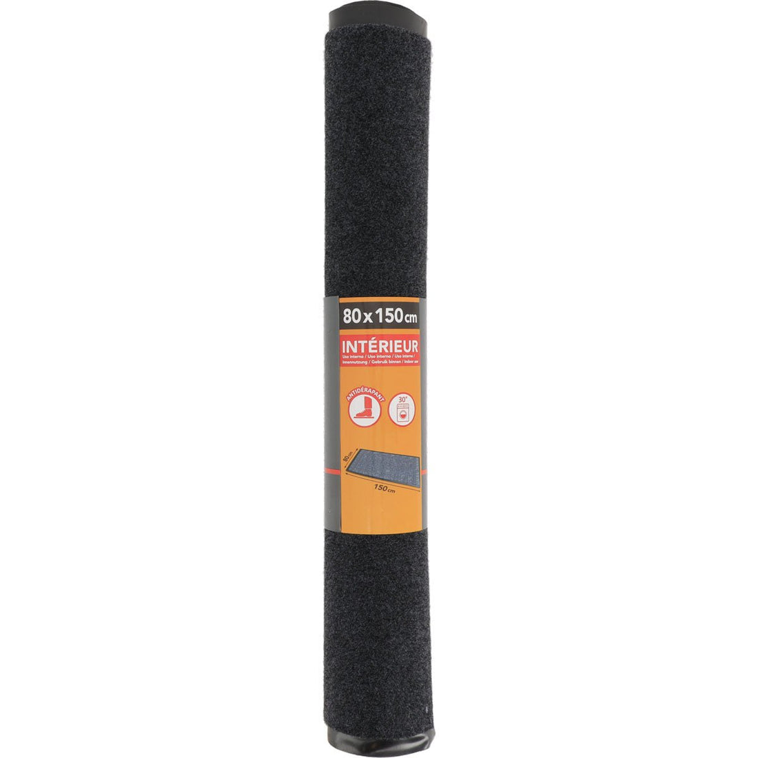 Preș Intrare 80X150CM Poliester/Pvc - Gri Mărunt - ramosdecor