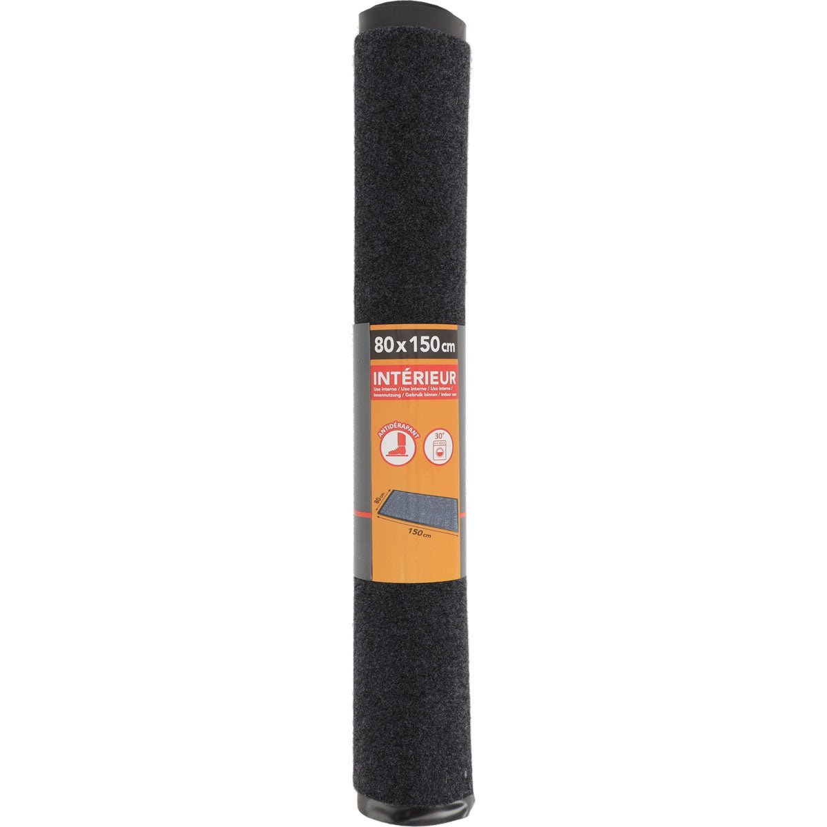 Preș Intrare 80X150CM Poliester/Pvc - Gri Mărunt - ramosdecor